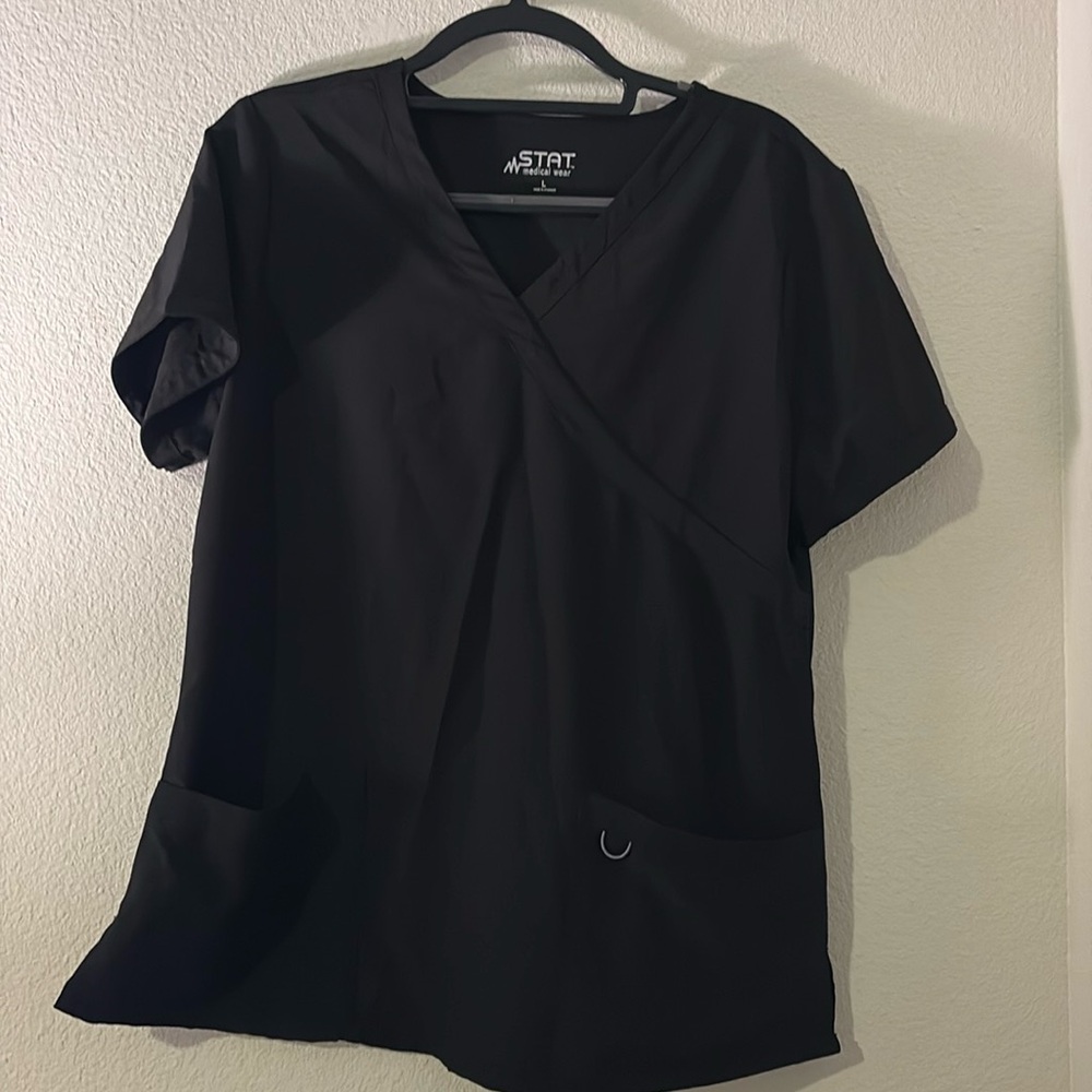 Black scrub top